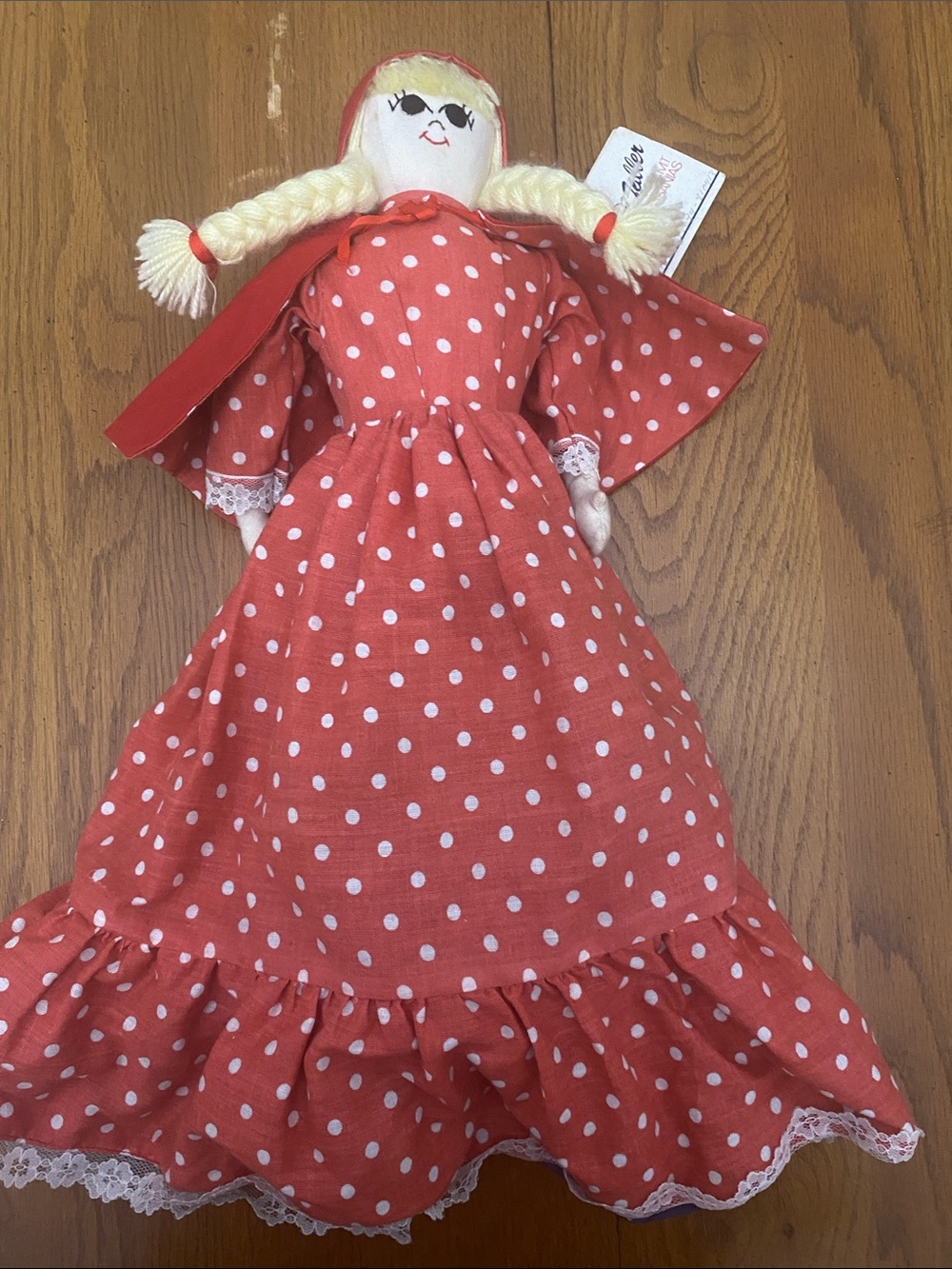 Vintage Little Red Riding Hood Topsy Turvy Doll with Tags